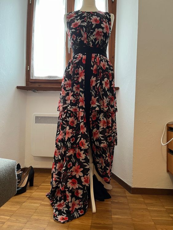 Elegante abito lungo Guess a fiori taglia S Kaufen auf Ricardo