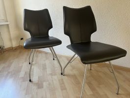 2 Stk. Contur Stühle, Leder, Top Zustand! Neuwertig