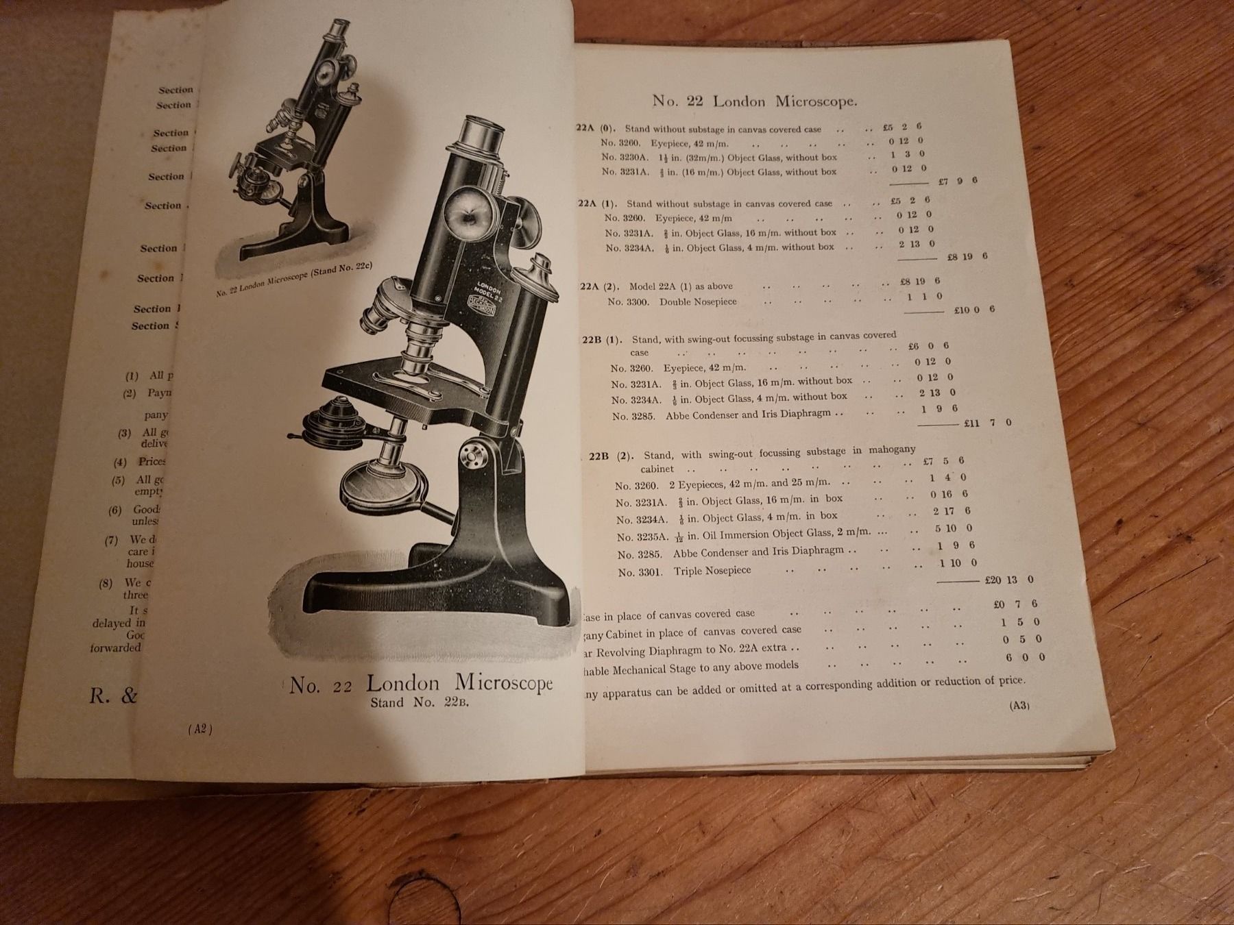 Microscopi: Microscope Katalog Beck LTD London um 1900 – Usato da Trachslau venduto da post35 3