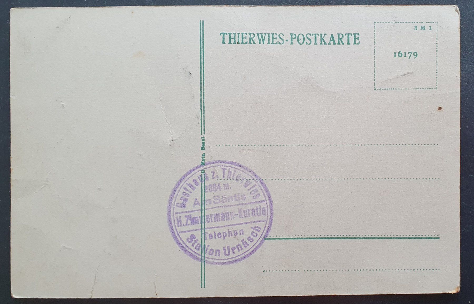 Cartoline postali: Clubhütte Thierwies – Usato da Kreuzlingen venduto da Rschweiz1 1