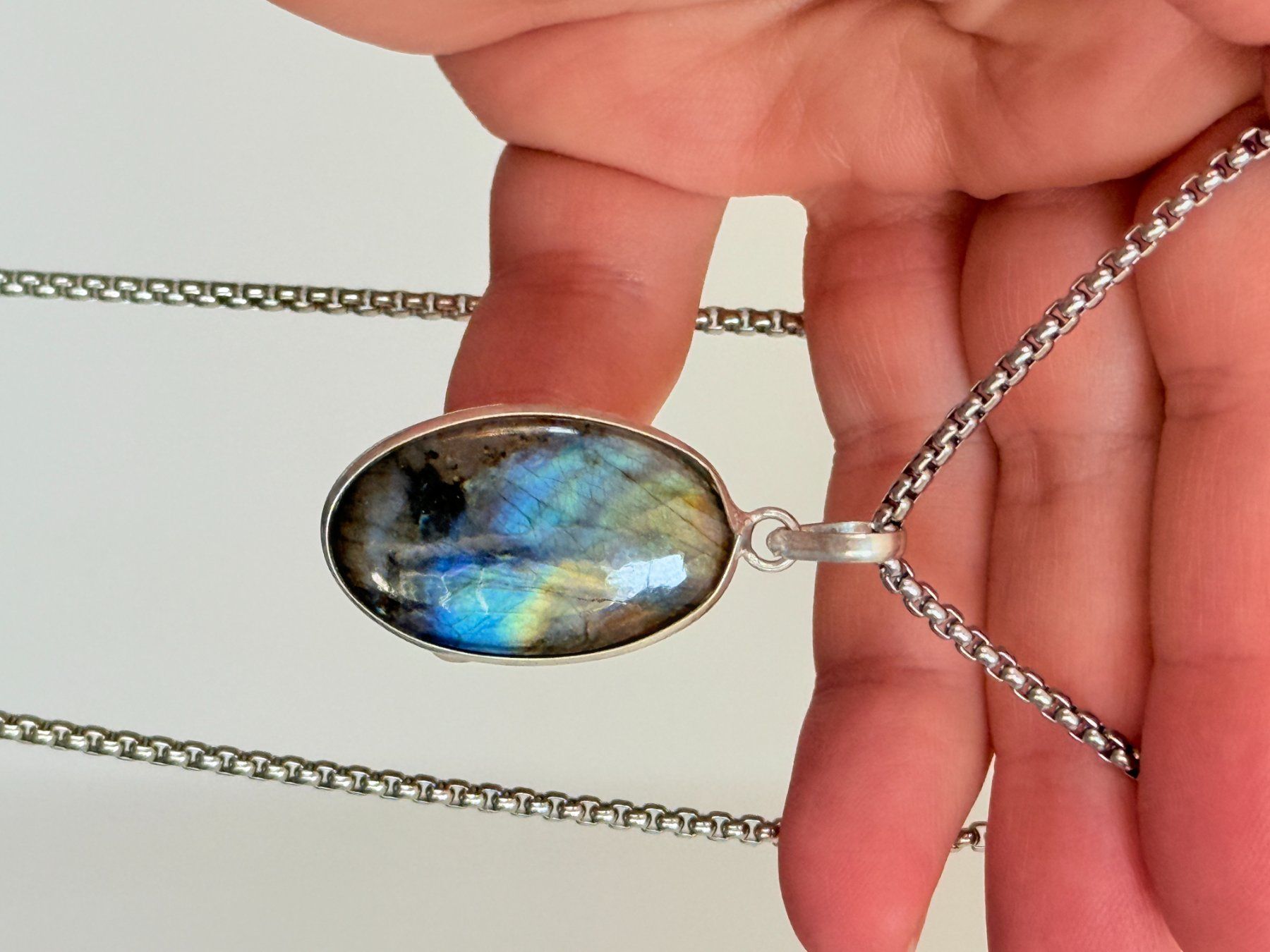 Catenine: Collier avec Labradorite – Nuovo e nell'imballaggio originale da Genève venduto da AWWA 3