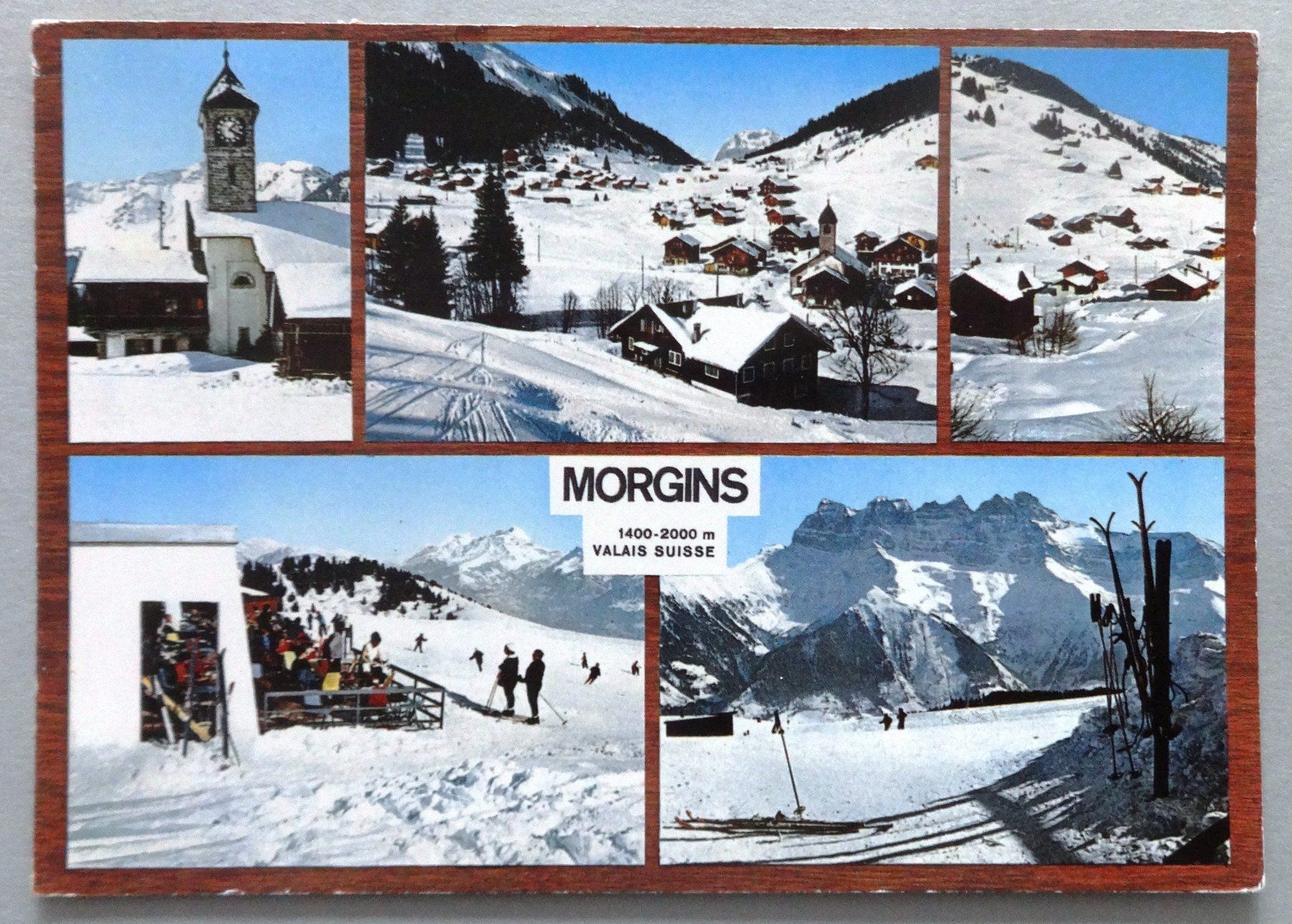 Ansichtskarten: Station de Morgins, Valais – Gebraucht aus Fétigny von Billy2miny