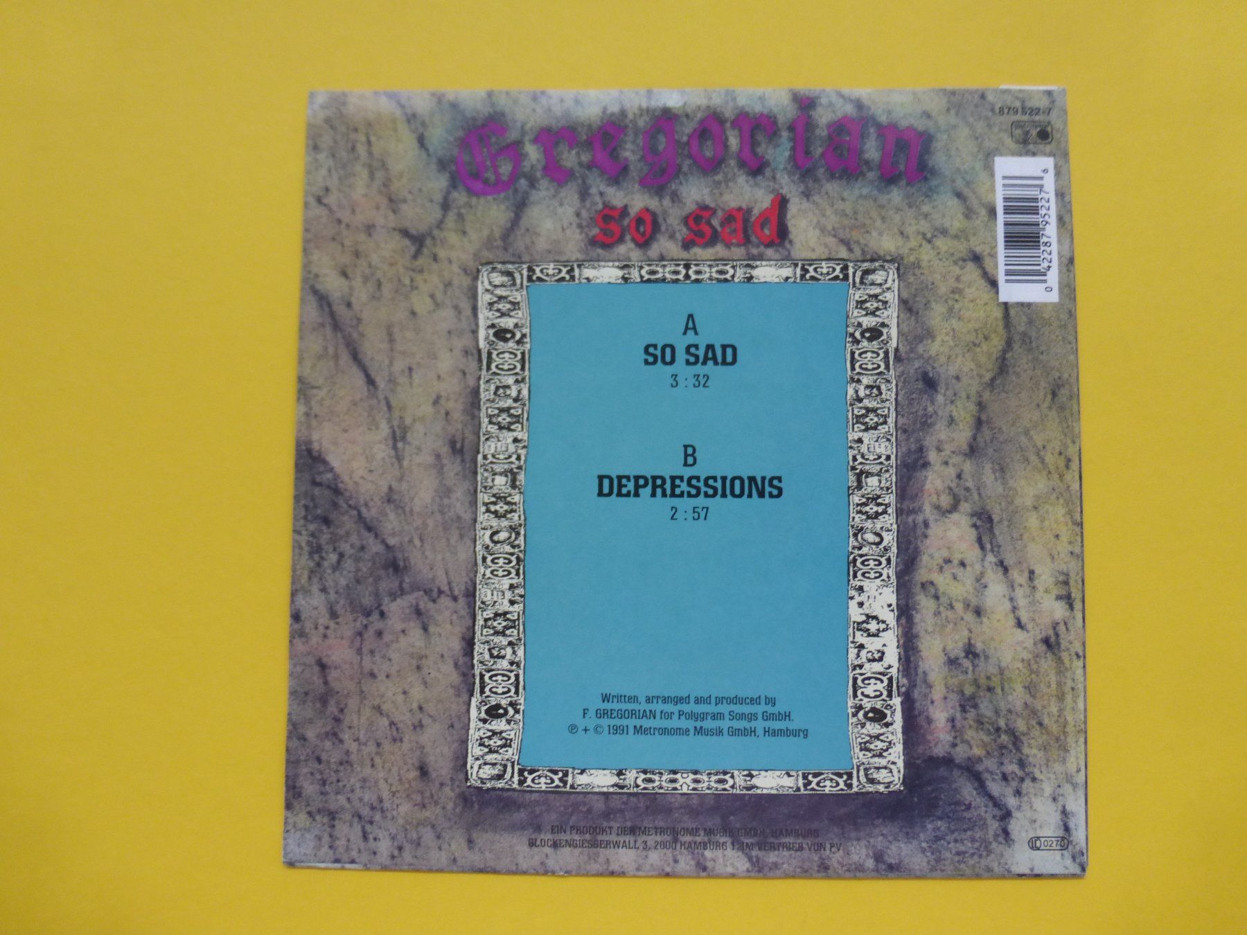 Dischi in vinile: Gregorian – So Sad – Usato da Zürich venduto da Swiss57 1