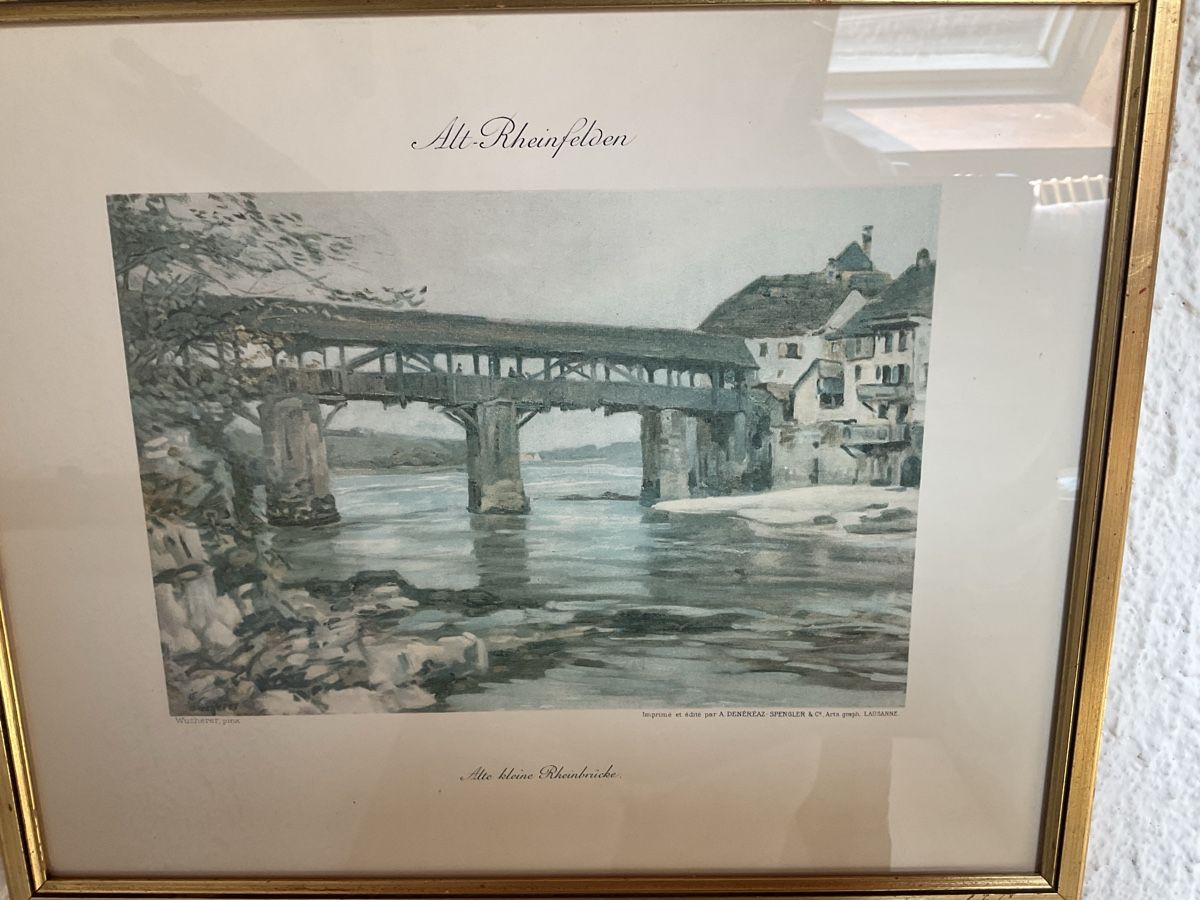 Foto & Immagini: Bild Altes Rheinfelden gerahmt. – Usato da Endingen venduto da nathan05 1