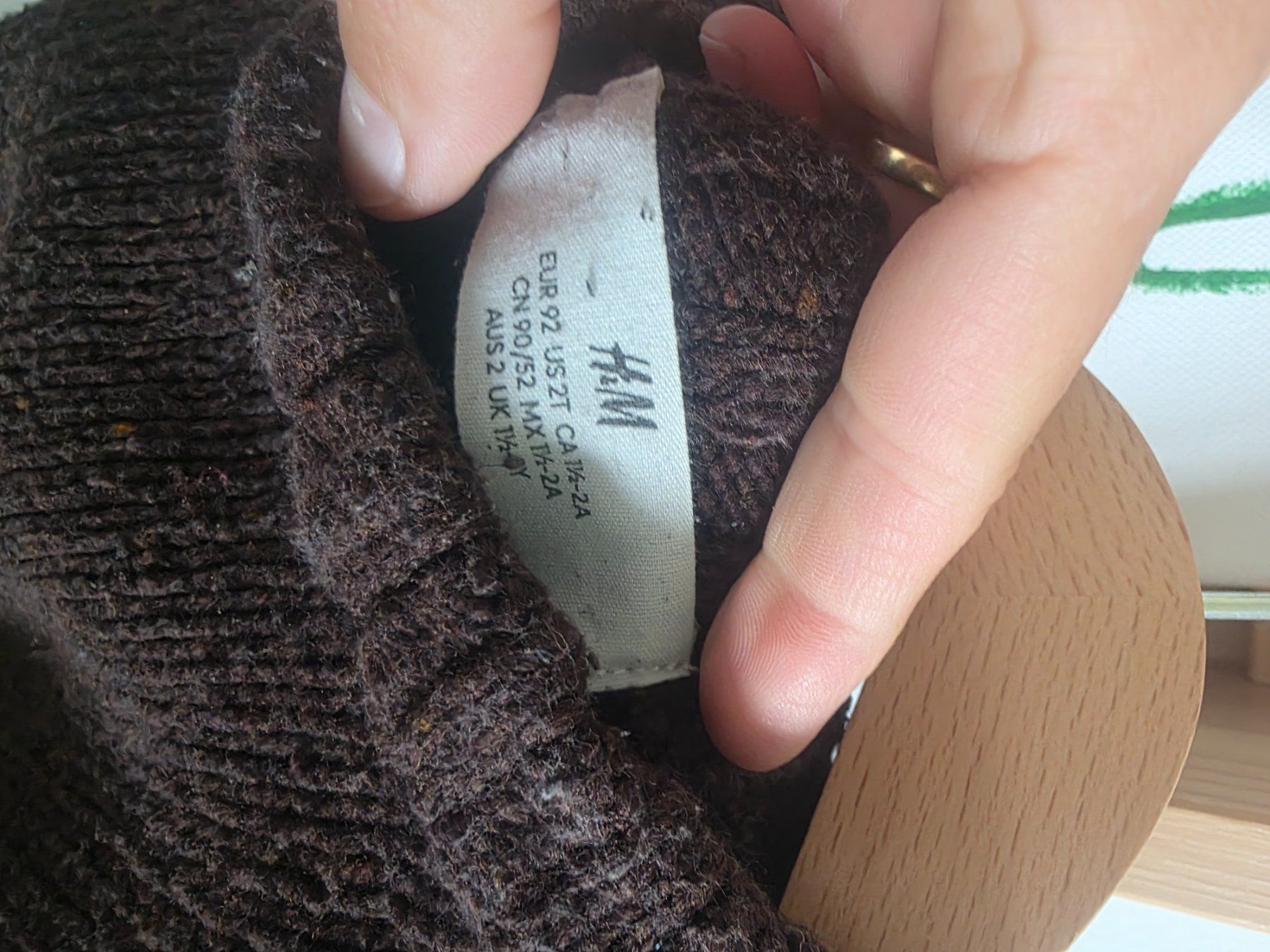 H&M Maglioni & Felpe: H&M Ove Strickpullover, Grösse 92, Dunkelbraun – Usato da Wichtrach venduto da Elenagonzi 1