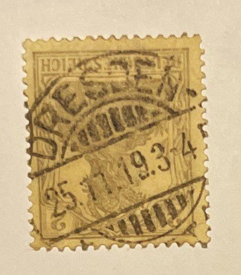 Alle Briefmarken: Deutsches Reich 2 Pfennig – Gebraucht aus Oftringen von Vucki