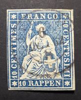 Strubel 23G vollrandig und Vollstempel YVERDON