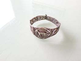 Ancien bracelet en argent filigrane 