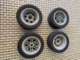 Lego Technik 4 Räder Rad Felge Felgen grau LotX