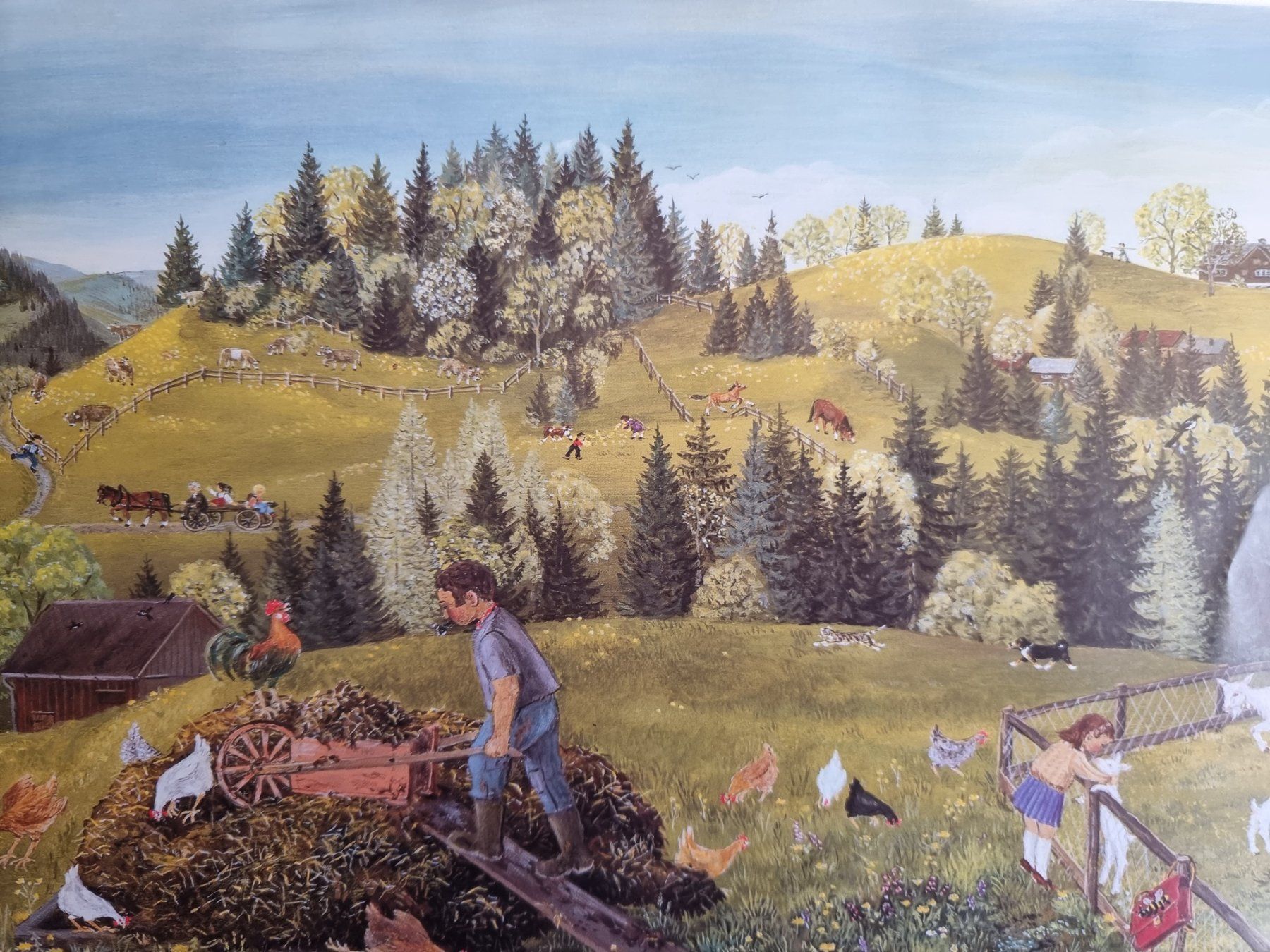 Foto & Immagini: FLÖCKLI DAS GEISSLEIN BILD VON LILLY LANGENEGGER – Usato da Gersau venduto da grafik-kunst 2