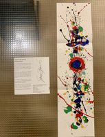 Signierte Sam Francis Lithograf für Swatch mit Prospekt