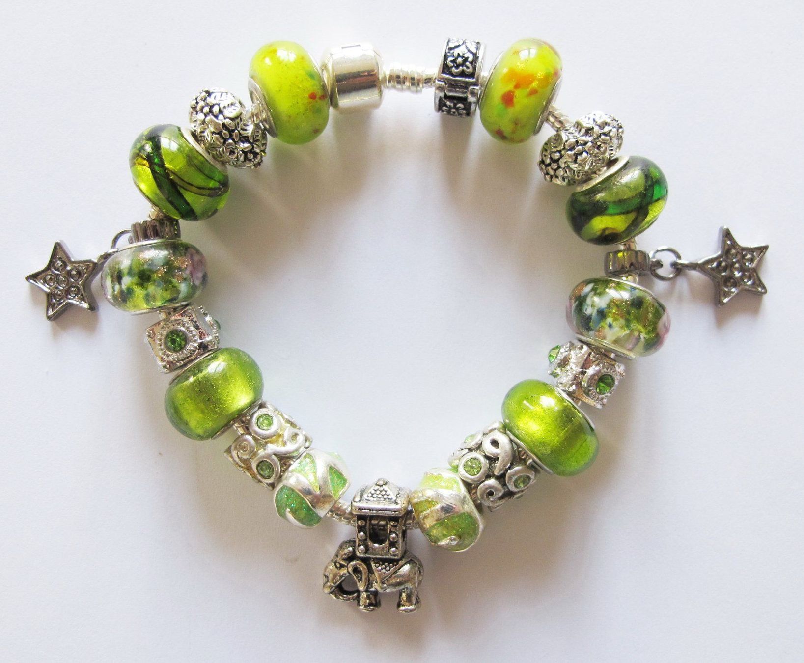 Ciondoli: European Beads Kette selber machen DIY – Nuovo (secondo la descrizione) da Schwanden GL venduto da UHRKNALL 2