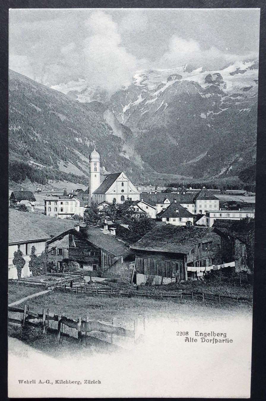 Cartoline postali: ENGELBERG Alte Dorfpartie – Nuovo (secondo la descrizione) da Jona venduto da philajona