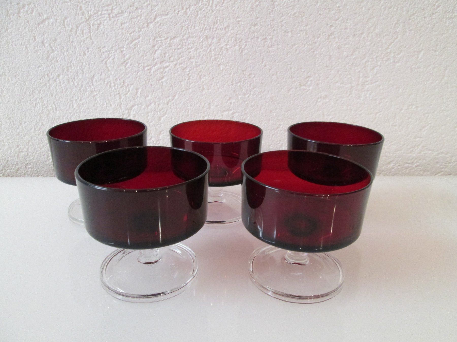 Bicchieri: 5 Fussschalen - Dessertschalen, Eisschalen – Usato da Movelier venduto da KRASI61 1