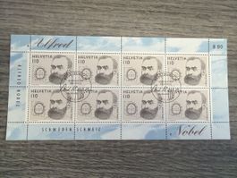 Briefmarken Alfred Nobel 8.80 1999 8 Stück