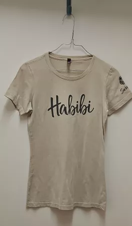 T-Shirt Habibi beige Kurzarm gebrauchter Zustand