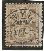 WYL (Wil) 31.12.92 auf Zu#58a Mi#50x Vollstempel [3A12]