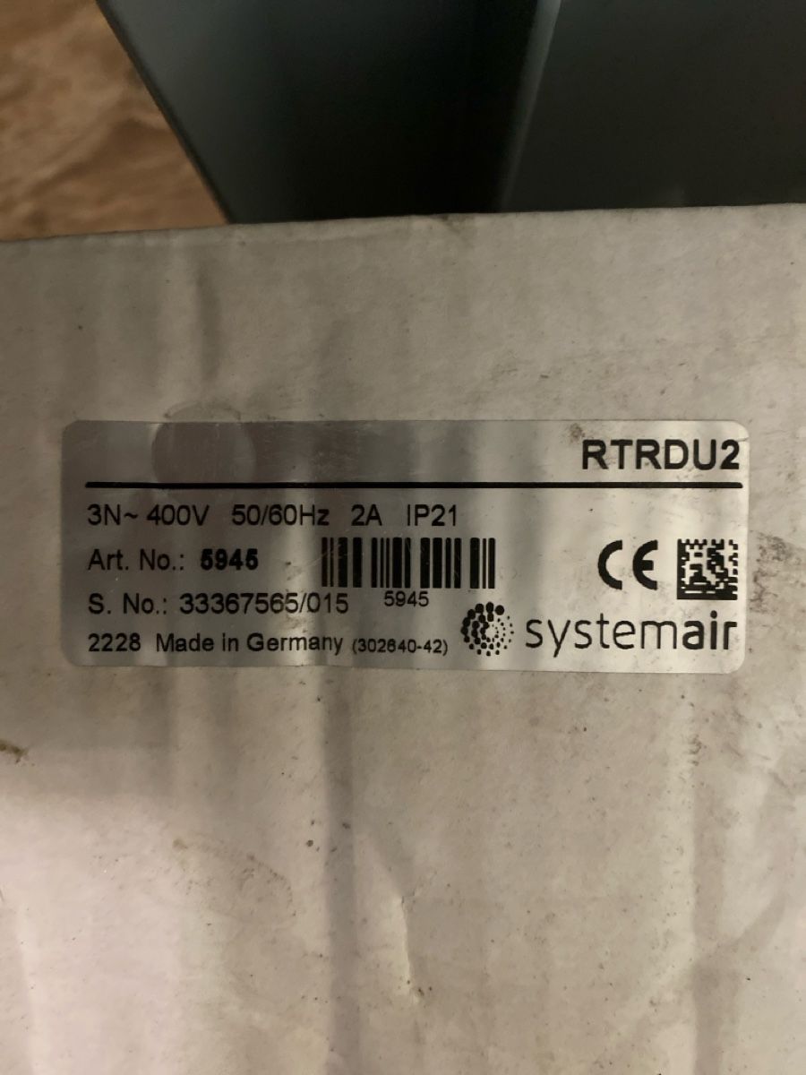 Componenti elettronici: Systemair RTRDU 2 – Usato da Brugg AG venduto da nr1 1
