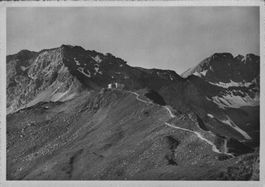 Alte Ansichtskarte Hörnli-Hütte Arosa, Graubünden 1948