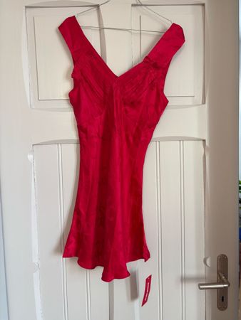 Neu Seidenkleid Réalisation Par Roxy Gr. M Red Dragon