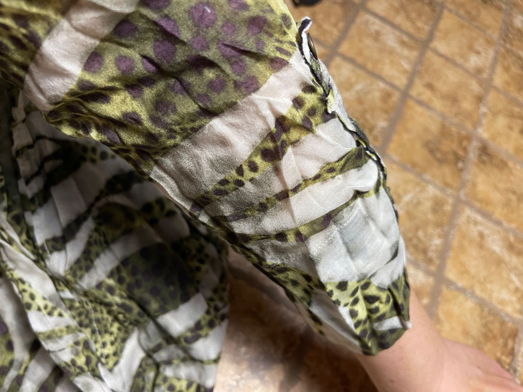 Blusen: Exklusiv Camicia lunga-zebrato-cotone con seta-tgS/M – Neu (gemäss Beschreibung) aus Gordevio von LanaZimm 7