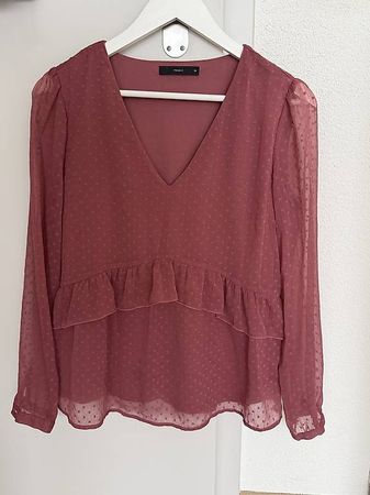 Pinke Rüschen-Bluse