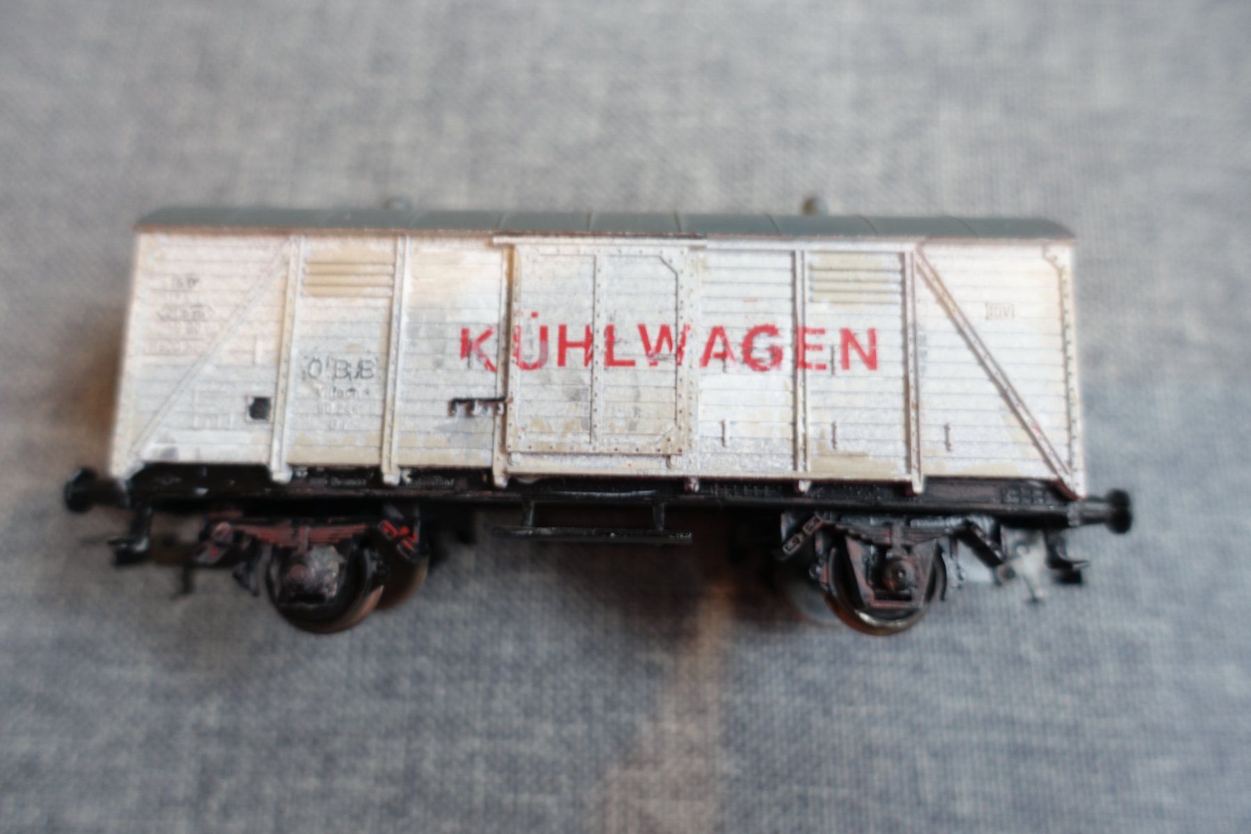 Kleinbahn Modellini di ferrovie: KLEINBAHN No. 320 ÖBB Kühlwagen – Usato da Wallbach venduto da Sarrows