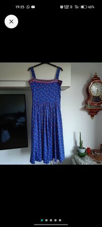 Vestito donna blu con fantasia floreale taglia M nuovo