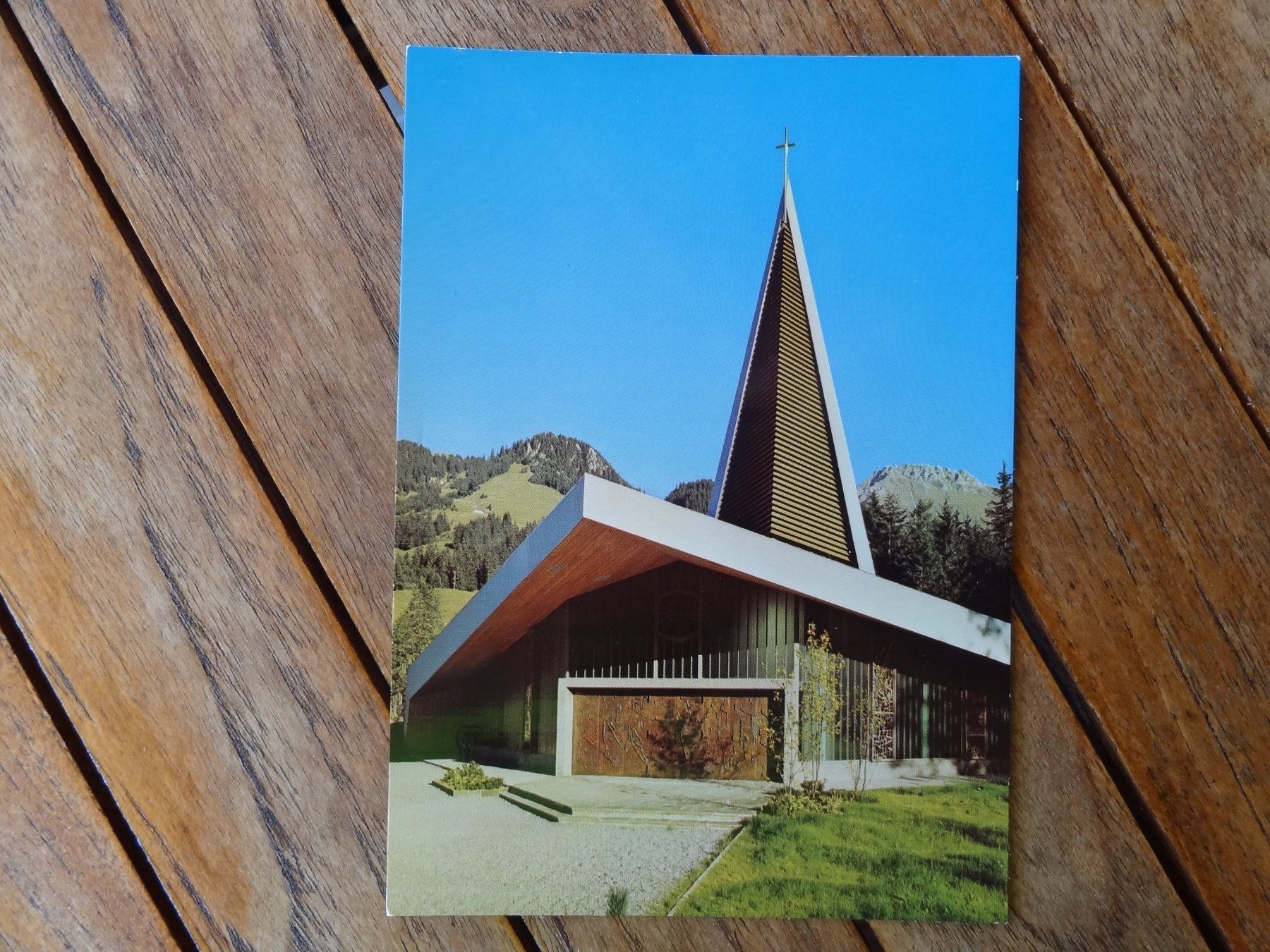 Cartoline postali: Bruder-Klausen-Kirche, Schwarzsee – Usato da St Léonard venduto da Riglin