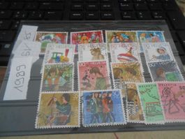 Briefmarken Helvetia Sammlung 1985-89