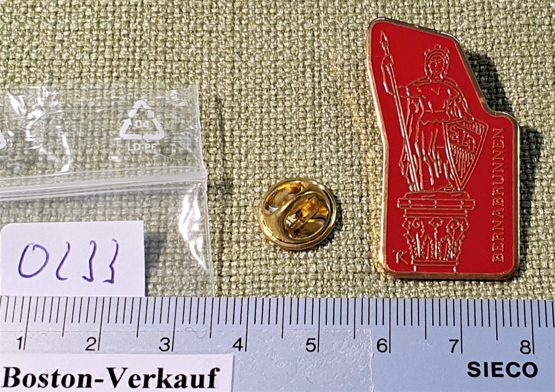 Placchette & Badge: O233 - Pin Bern Bernabrunnen – Usato da Reinach BL venduto da Boston-Verkauf 2