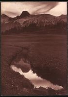 Fotografie Thun, Bachlauf und Gebirgspan