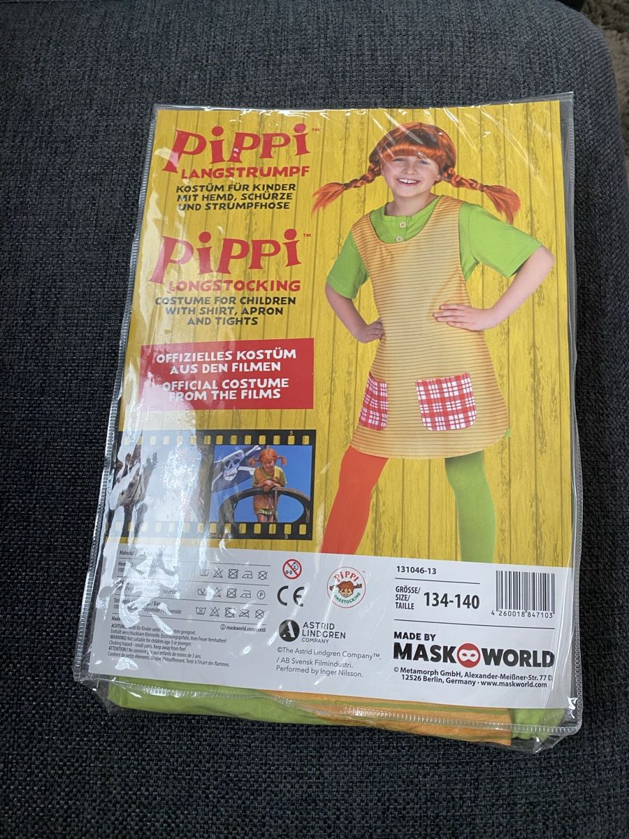 Kostüme: Neues Pippi Langstrumpf Kostüm 134/140 – Neu und originalverpackt aus Killwangen von Sommer15