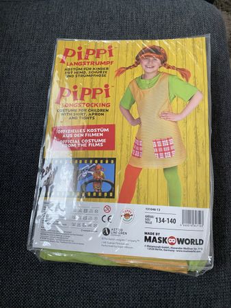 Neues Pippi Langstrumpf Kostüm 134/140