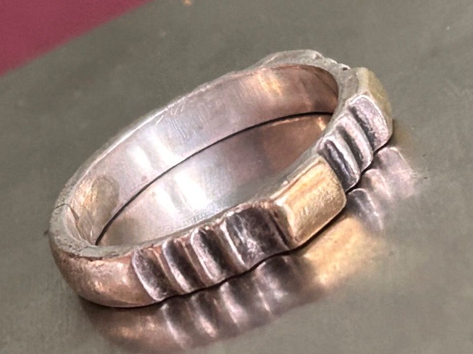 Bagues: Silberring goldene Elemente – D'occasion à Laufen par Bellavitaboom