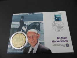 Münzbrief Deutsche Sporthilfe Dr. Josef Neckermann 1996