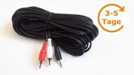 Audiokabel Cinch auf 3.5 mm Klinke 10 m