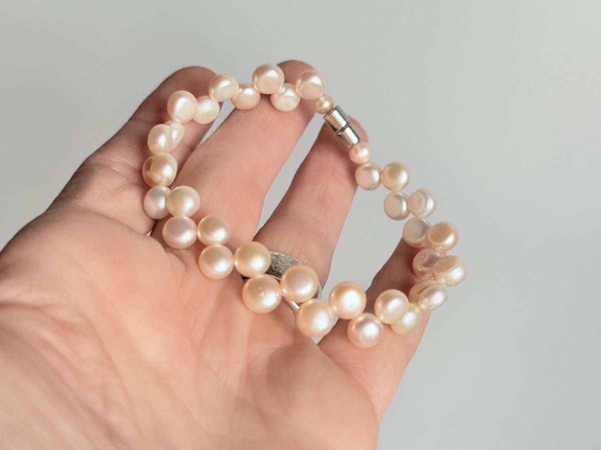 Bracciali & Braccialetti: Süsswasserperlen Armkette NEU – Nuovo e nell'imballaggio originale da Basel venduto da Chili007 1