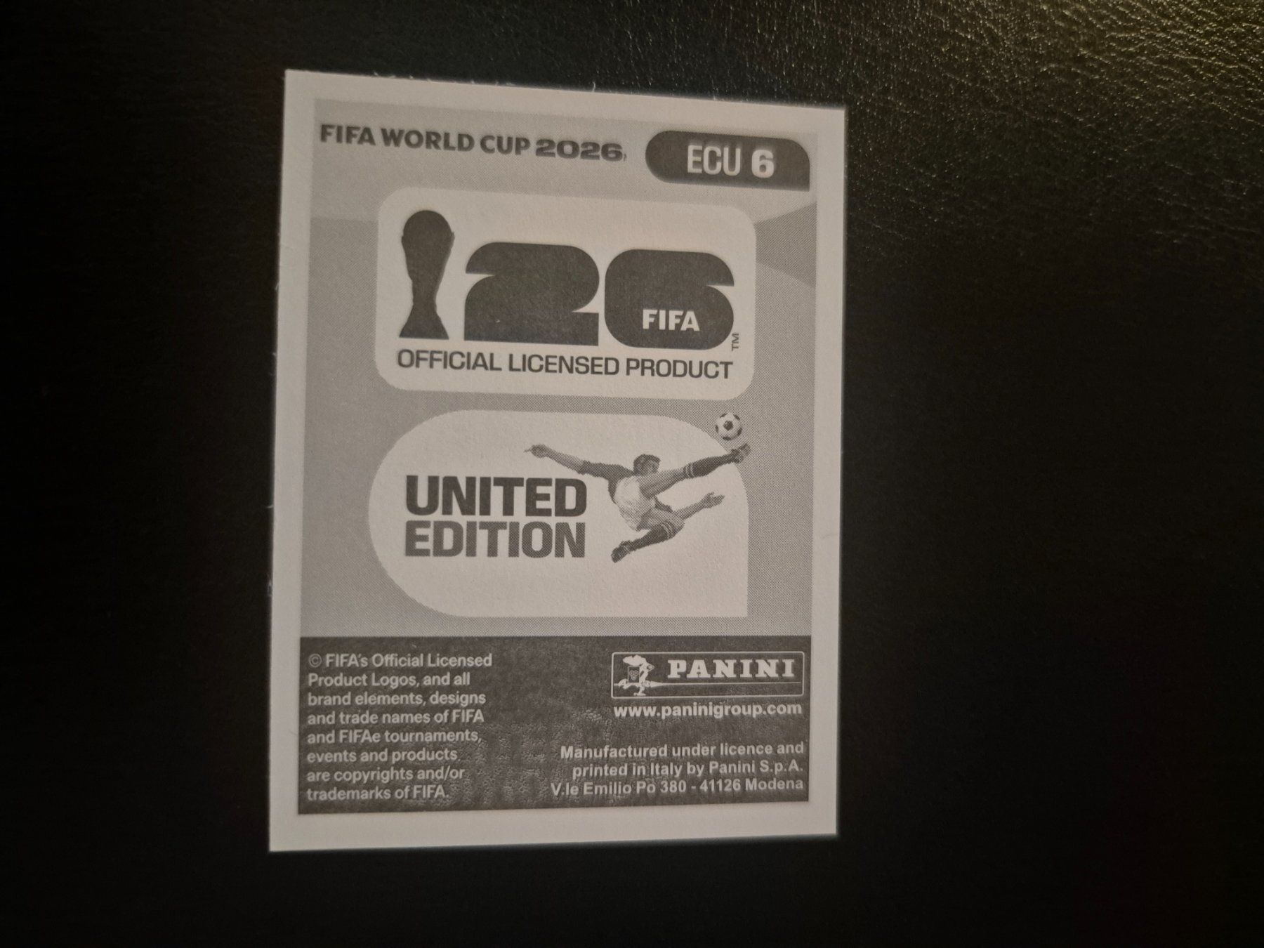 Panini Sammelbilder & Trading cards: Panini WM 26 ECU 6 – Neu (gemäss Beschreibung) aus Rorschacherberg von AJ3108 1