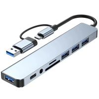 USB-C Hub Dockingstation 8-fach, für Notebook, PC und Tablet