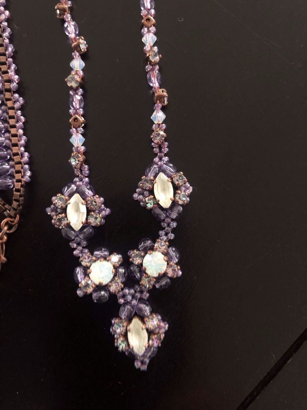 Catenine: DUO HALSKETTE UND ARMBAND, LILA – Usato da Meggen venduto da Meggeni 1