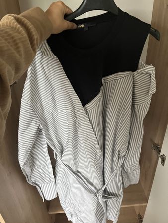 MAJE Paris Hemdbluse mit Top Gr. 1- Passt S/M-Top Zustand