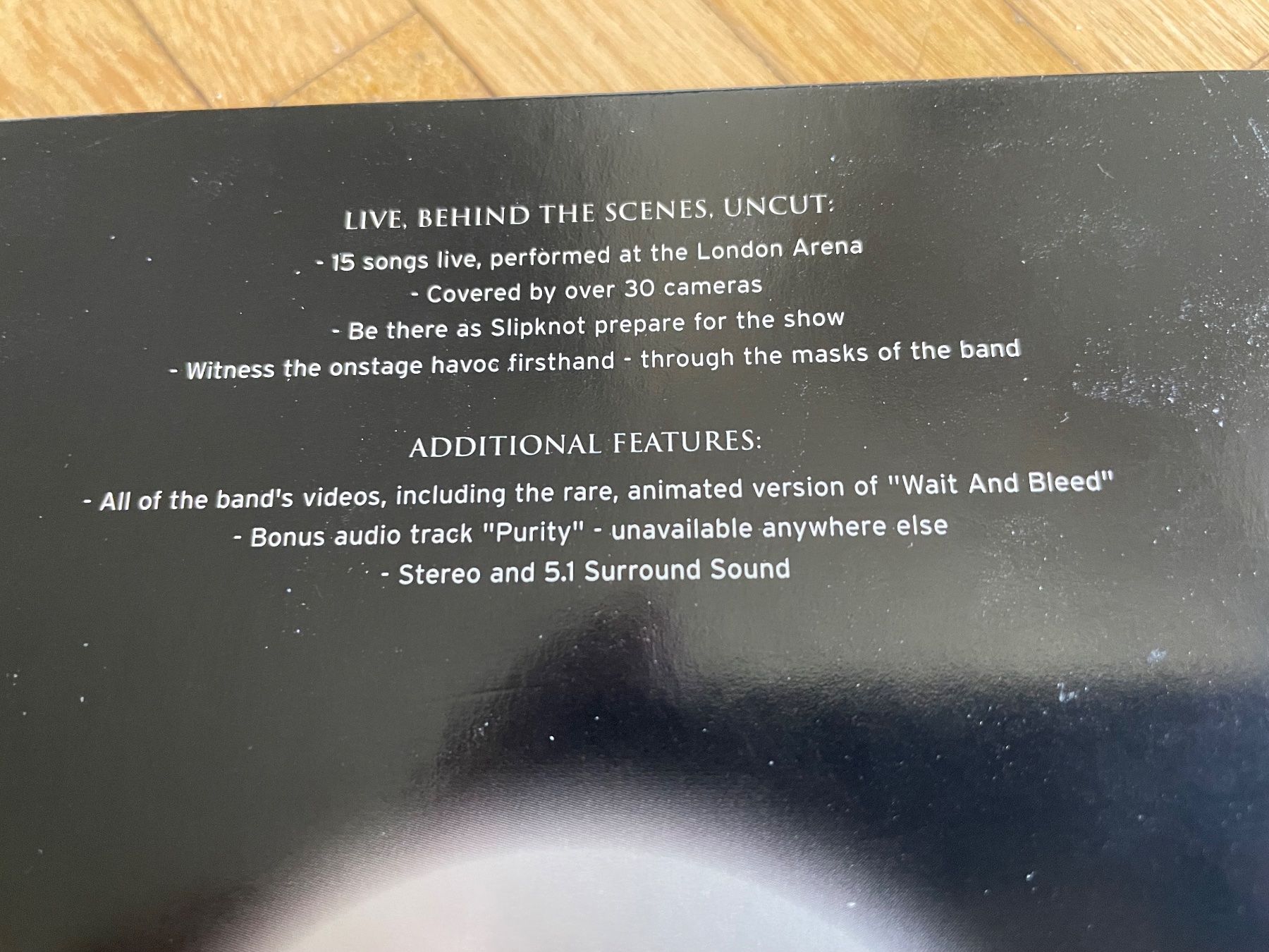 Tutti i DVDs: SLIPKNOT - DISASTERPIECES - LIVE 2002 - 2 DVDS – Usato da Egg b. Zürich venduto da underworld 3