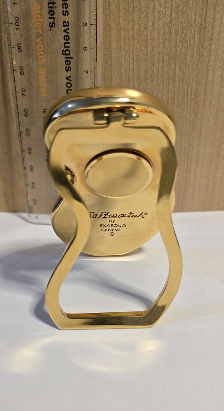Orologi da terra & Orologi da parete: Pendule  "Softwatch" by Exaequo Genève, plaqué or rare – Nuovo e nell'imballaggio originale da Les Acacias venduto da watinjo 1