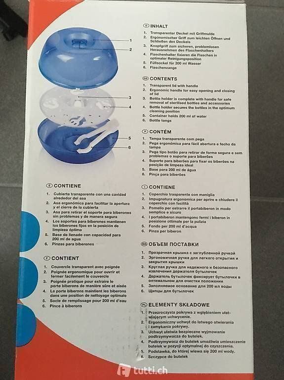 Pasti del neonato: Nuk Mikrowellen Sterilisator – Usato da Wiesendangen venduto da samoalk 4