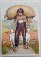 Bundesfeierpostkarte Nr.54IIa - 1931 - Senn mit Ziegen, 1.8.