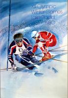 XIII. Olympic Winter Games Lake Placid 1980 Ski poster
