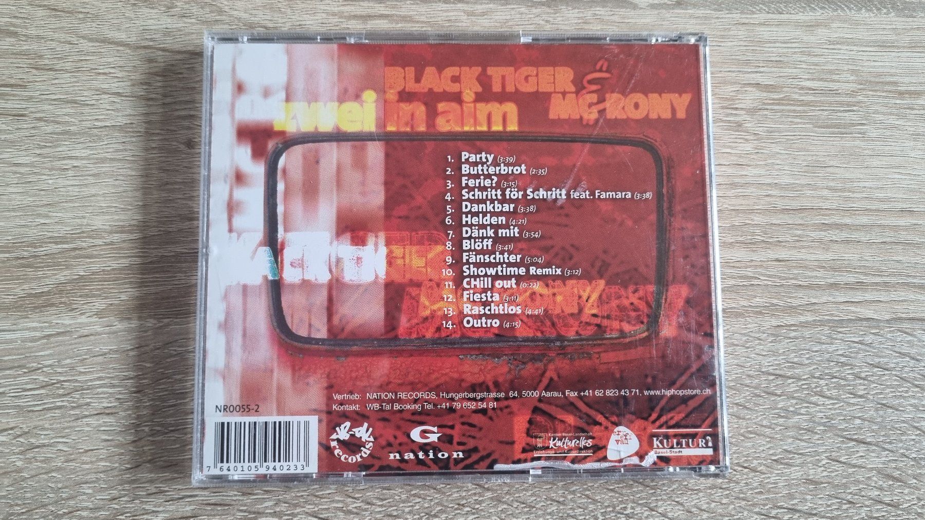 CD: Black Tiger & MC Rony - Zwei in aim – Usato da Hagenbuch ZH venduto da lecterr55 2
