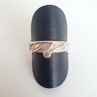Silberring 925 mit Zirkonia Gr. 17.6mm, Top Zustand