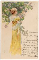 schöne Jugendstil Litho Ansichtskarte